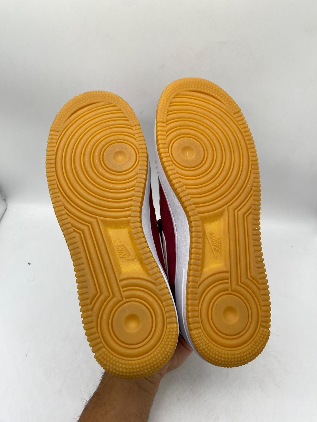 Nike Air Force 1 Mid Dark Red Size UK 8 Stay Box Fresh